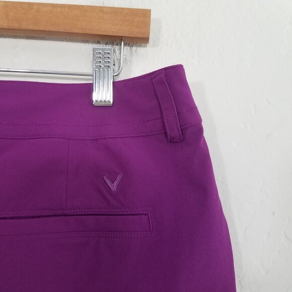 Callaway Athletic Shorts Stretch Purple Size 12 - Picture 5 of 6